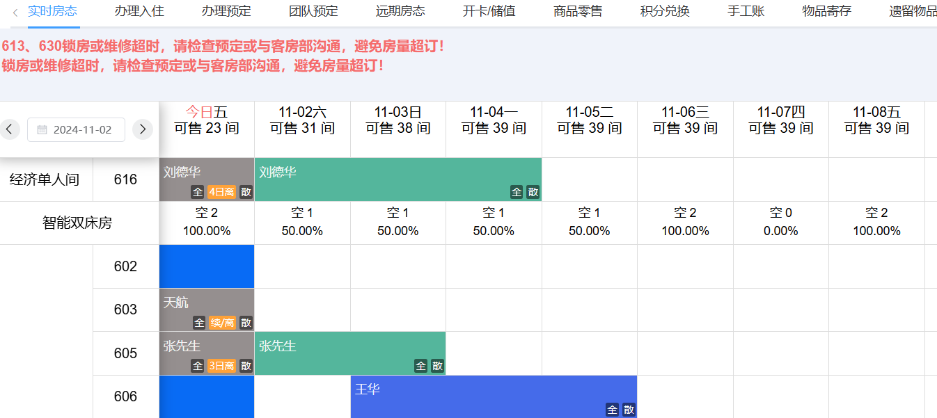 LKY蓝客云日历房态 1.0上线使用教程手册 24.11.1插图3