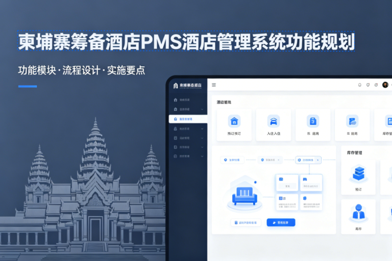 柬埔寨筹备酒店PMS酒店管理系统功能规划